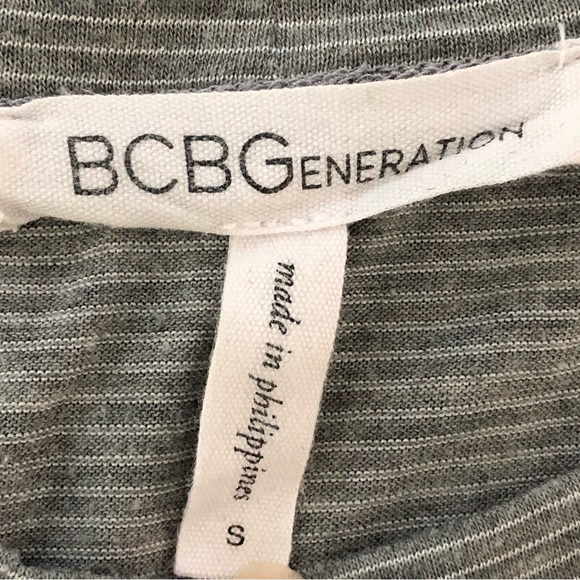 BCBGeneration Split Back Tank Heather Gray Size S - Picture 3 of 5